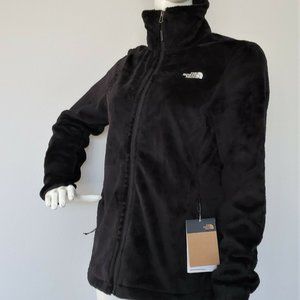 THE NORTH FACE OSITO WOMEN FLEECE FULL ZIP JACKET TNF BLACK-WHITE size XS, S, M